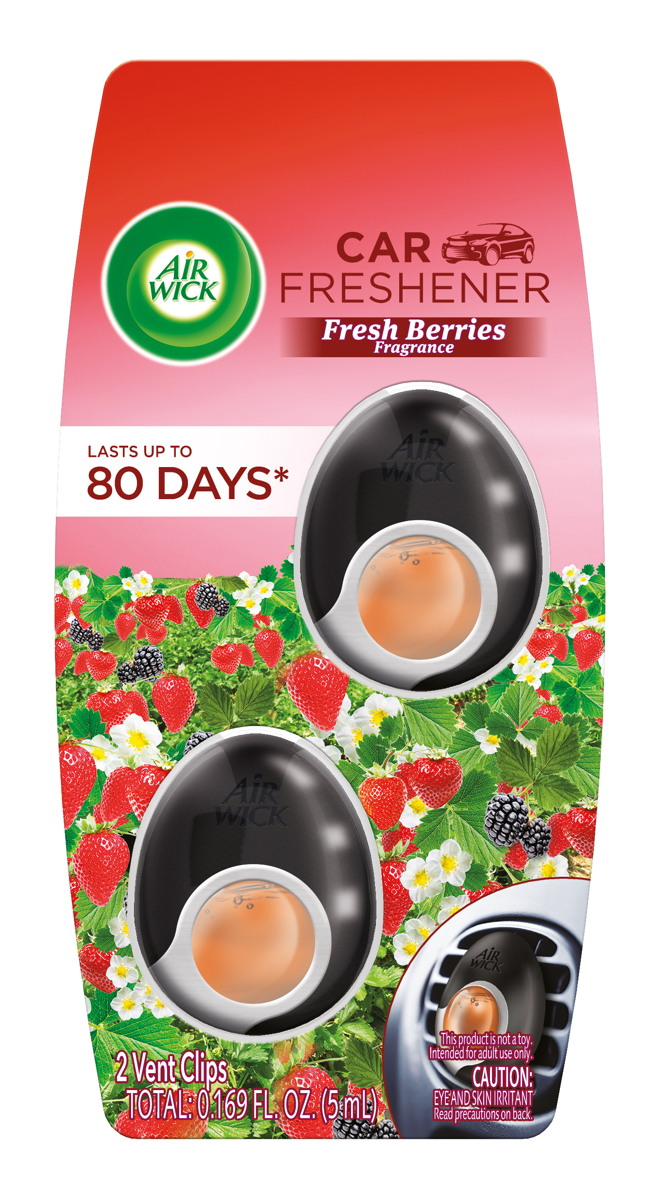 Air Wick Car Freshener Clip  Fresh Berries